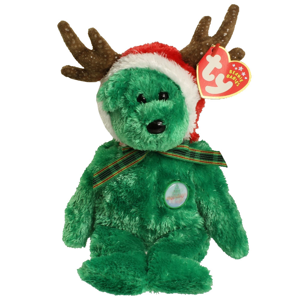 TY Beanie Baby 2002 HOLIDAY TEDDY (8.5 inch) (Mint) Sell2BBNovelties