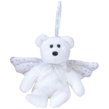 white angel beanie baby
