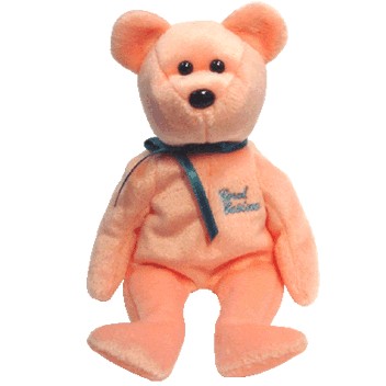 coral beanie baby