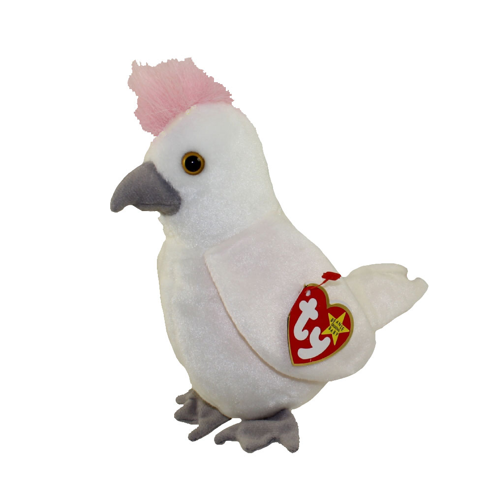 TY Beanie Baby KUKU the Cockattoo Bird (6.5 inch) (Mint) Sell TY Beanie
