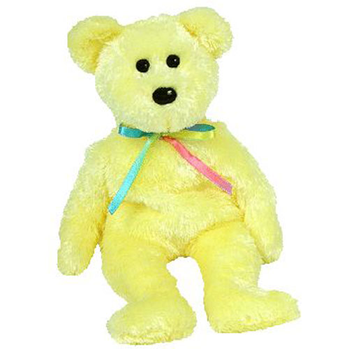 TY Beanie Baby - SHERBET the Bear (Yellow Version) (8.5