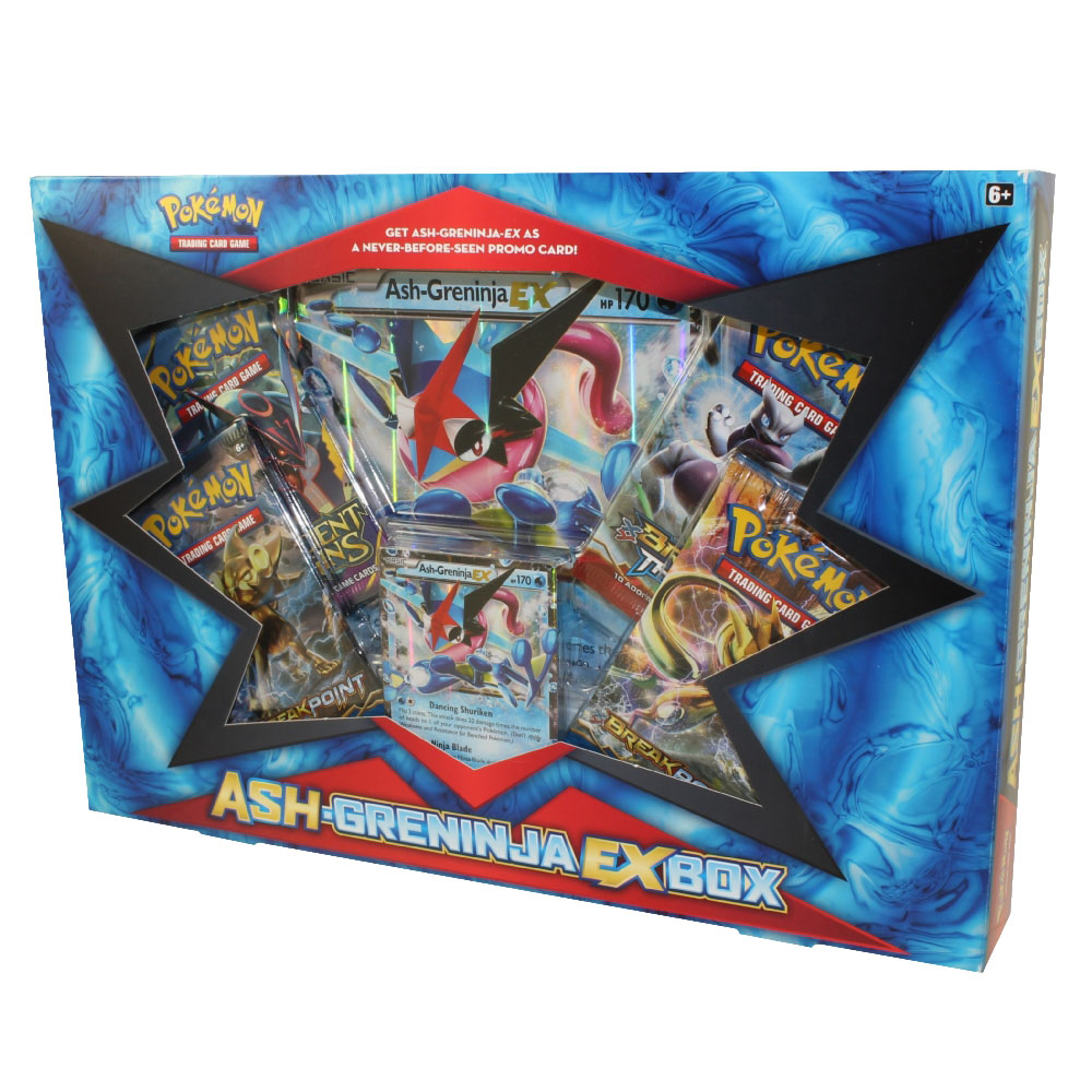 Pokemon Cards Ash Greninja Ex Box 4 Boosters 1 Jumbo Foil 1