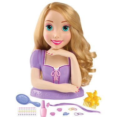 rapunzel styling head doll