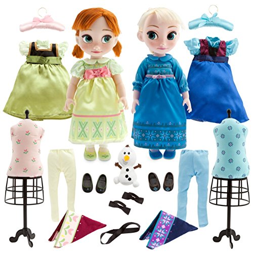 anna and elsa toddler barbie dolls
