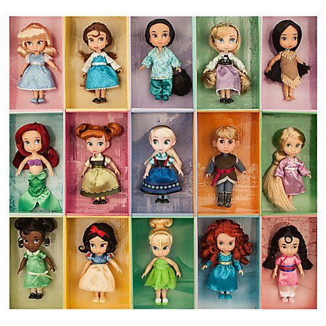 disney animators mini doll gift set