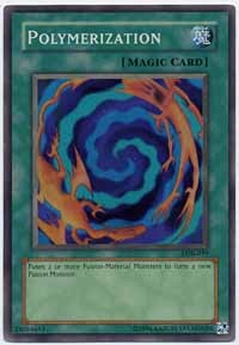 Yu Gi Oh Card LOB 059 POLYMERIZATION super Rare Holo Mint 