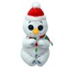 TY Beanie Baby (Beanie Bellies) - BRRRNARD the Snowman (6 inch) (Mint)