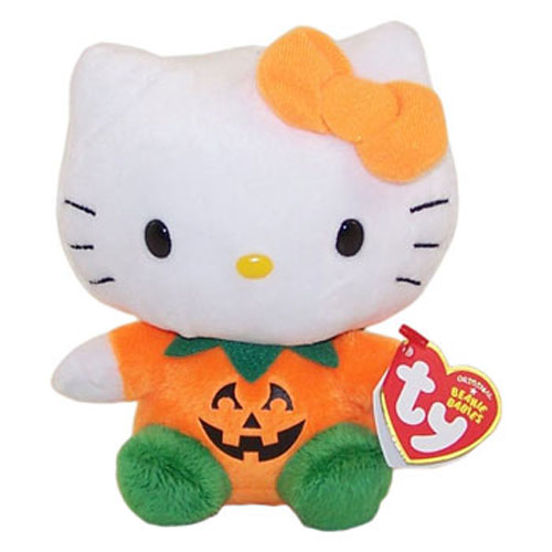 TY Beanie Baby - HELLO KITTY (PUMPKIN) (6 inch) (Mint ...