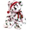 TY Beanie Buddy - 1998 HOLIDAY TEDDY (14 inch) (Mint)