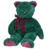 TY Beanie Buddy - 2001 HOLIDAY TEDDY (14 inch) (Mint)