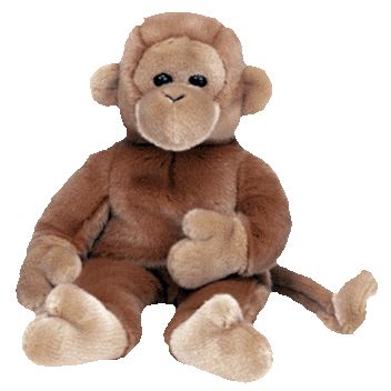 beanie baby monkey bongo