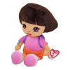 TY Beanie Buddy - DORA the Explorer (Plush Hair) (Medium - 11.5 inch) (Mint)