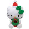 TY Beanie Buddy - HELLO KITTY (HOLIDAY WREATH - 9.5 inch) (Mint)