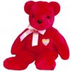 TY Beanie Buddy - KISS-e the Bear (14 inch - Mint)