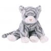 TY Beanie Buddy - SILVER the Cat (11 inch) (Mint)