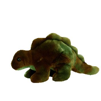 TY Beanie Buddy STEG the Dinosaur (13 inch) (Mint