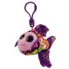 TY Beanie Boos - FLIPPY the Fish (Plastic Key Clip - 3 inch) (Mint)