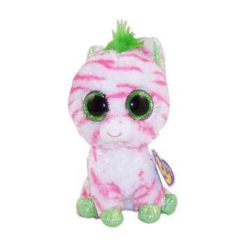 TY Beanie Boos - SAPPHIRE the Pink & White Zebra (Regular Size