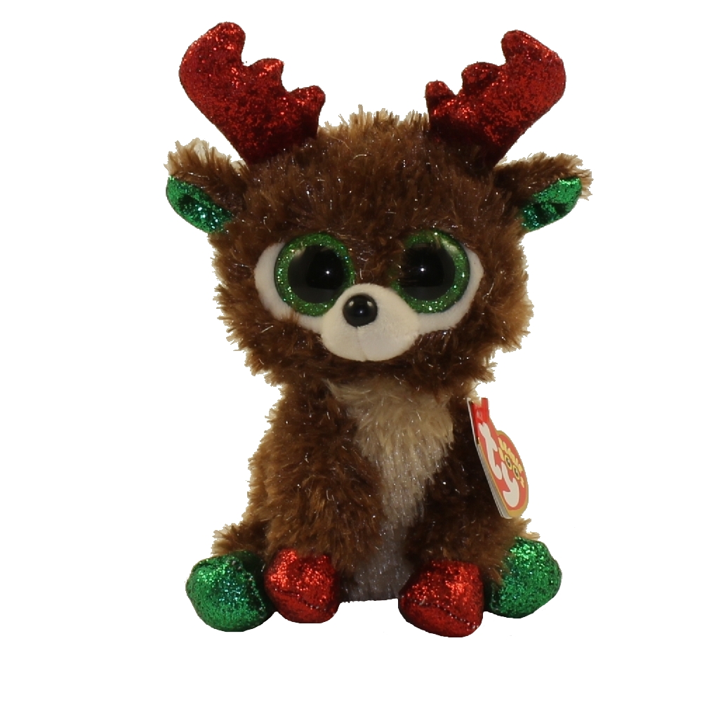 TY Beanie Boos - the Reindeer (Glitter Eyes) (Regular Size - 6 inch) (Mint): Sell2BBNovelties.com: TY Beanie Babies, Figures, Barbies, Cards & Toys selling
