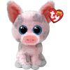 TY Beanie Boos - HAMBONE the Pink & Gray Pig (Glitter Eyes)(Regular Size - 6 inch) (Mint)