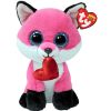 TY Beanie Boos - PARFAIT the Valentine's Fox (Glitter Eyes)(Regular Size - 6 inch) (Mint)