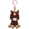 TY Beanie Boos - DAKOTA the Horse (Dark Brown w/ Light Mane) (Plastic Clip) (Mint)