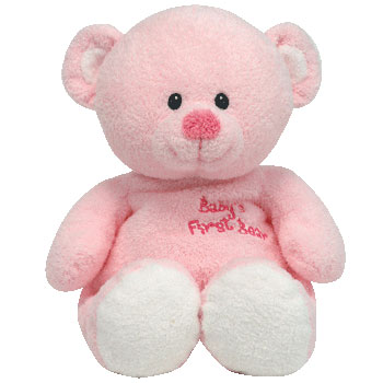 Pink beanie baby bear deals