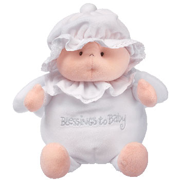 Baby TY - BLESSINGS TO BABY the Angel Bear (white) (10 inch) (Mint)