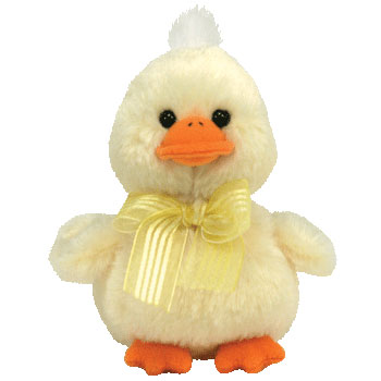 TY Basket Beanie Baby - SUNLIGHT the Yellow Chick (4 inch) (Mint)