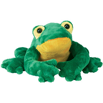 TY Classic Plush - BAYOU the Frog (14 inch) (Mint)