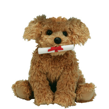 graduation dog plush