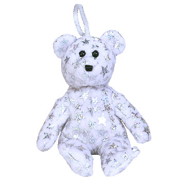 TY Jingle Beanie Baby - THE BEGINNING  Bear (5.5 inch) (Mint)