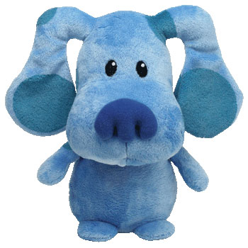 TY Pluffies - BLUE the Dog (Nick Jr. - Blue's Clues) (8.5 inch) (Mint ...