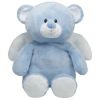 TY Pluffies - LITTLE ANGEL ( Blue Bear w/ Wings - 11 inch ) (Mint)