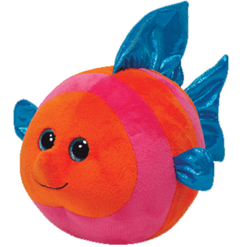 TY Beanie Ballz SPLASHY the Fish (Regular Size inch) (Mint)