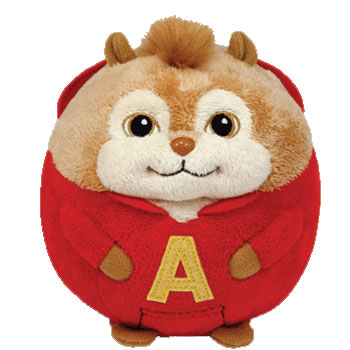 TY Beanie Ballz ALVIN the Chipmunk (Medium Size inch) (Mint