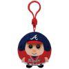 TY MLB Beanie Ballz - ATLANTA BRAVES (Plastic Key Clip - 2.5 inch) (Mint)