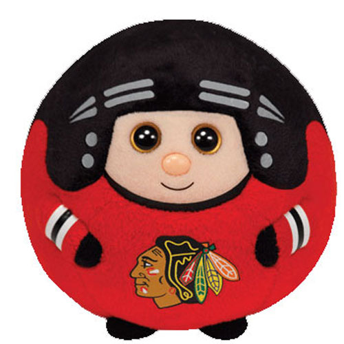 TY NHL Beanie Ballz CHICAGO BLACKHAWKS (Regular Size 5 inch) (Mint