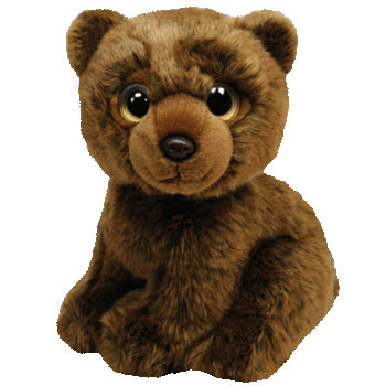 ty brown bear stuffed animal