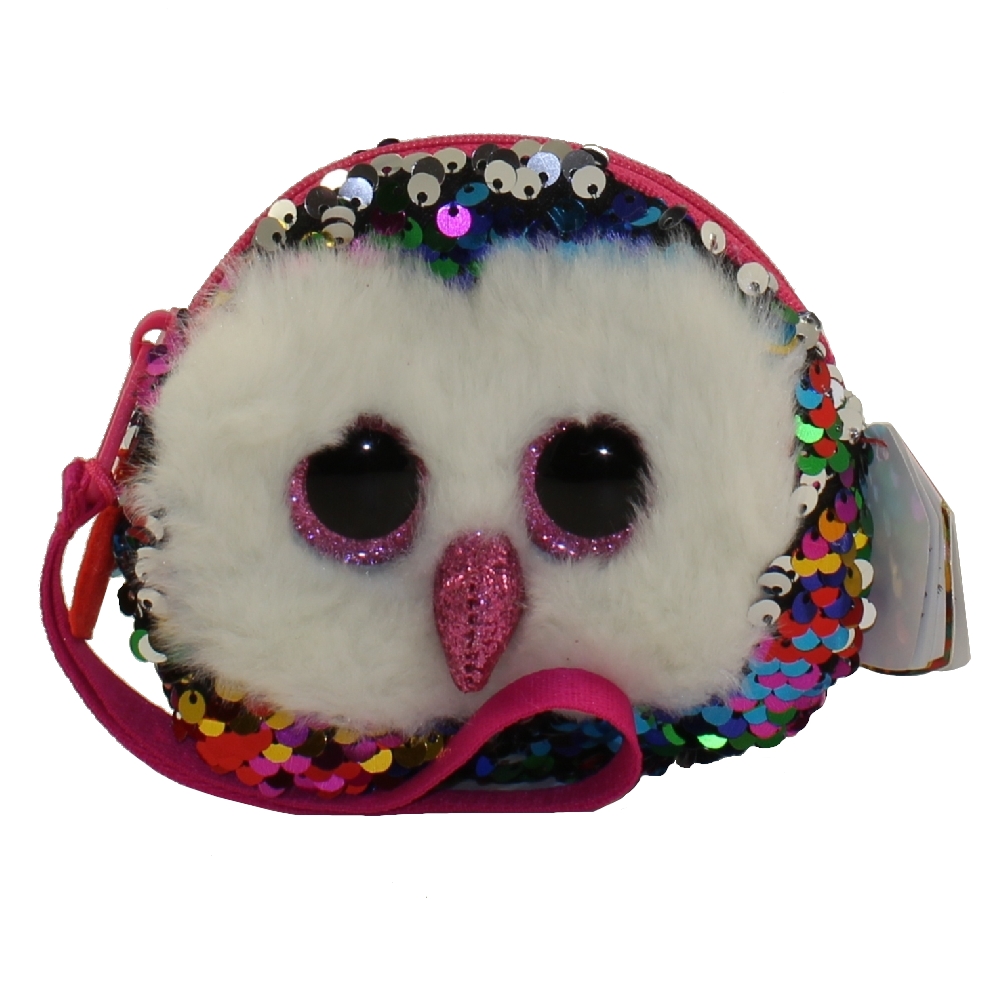 TY Fashion Flippy Sequin Wristlet - OWEN the Owl (5 inch) (Mint