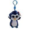 TY Flippables Sequin Plush - PAYTON the Penguin (Plastic Key Clip - 3.5 inch) (Mint)