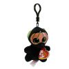 TY Halloweenie Beanie Baby - SPIRIT the Bear with Pumpkin Mask (Plastic Key Clip - 4 inch) (Mint)