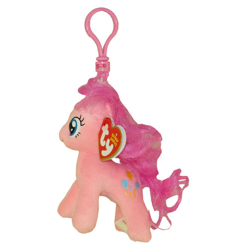 My Little Pony Plastic Key Clip - 5 inch FLUTTERSHY - New TY Beanie Baby 