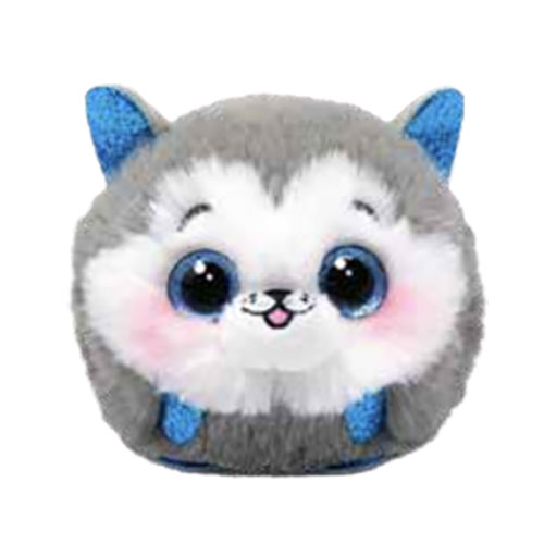 TY Puffies (Beanie Balls) Plush SLUSH the Husky Dog (3 inch