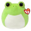 TY Beanie Squishies (Squish-A-Boos) Plush - SNAPPER the Frog (10 inch) (Mint)
