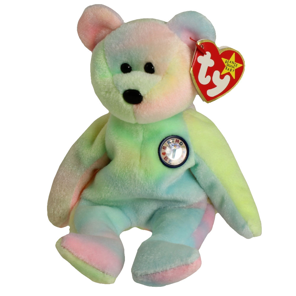 rainbow beanie bear