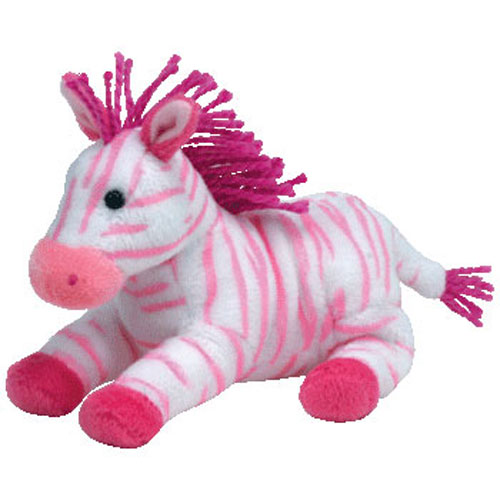 TY Beanie Baby 2.0 - BUBBLEGUM the Zebra (6.5 inch) (Mint