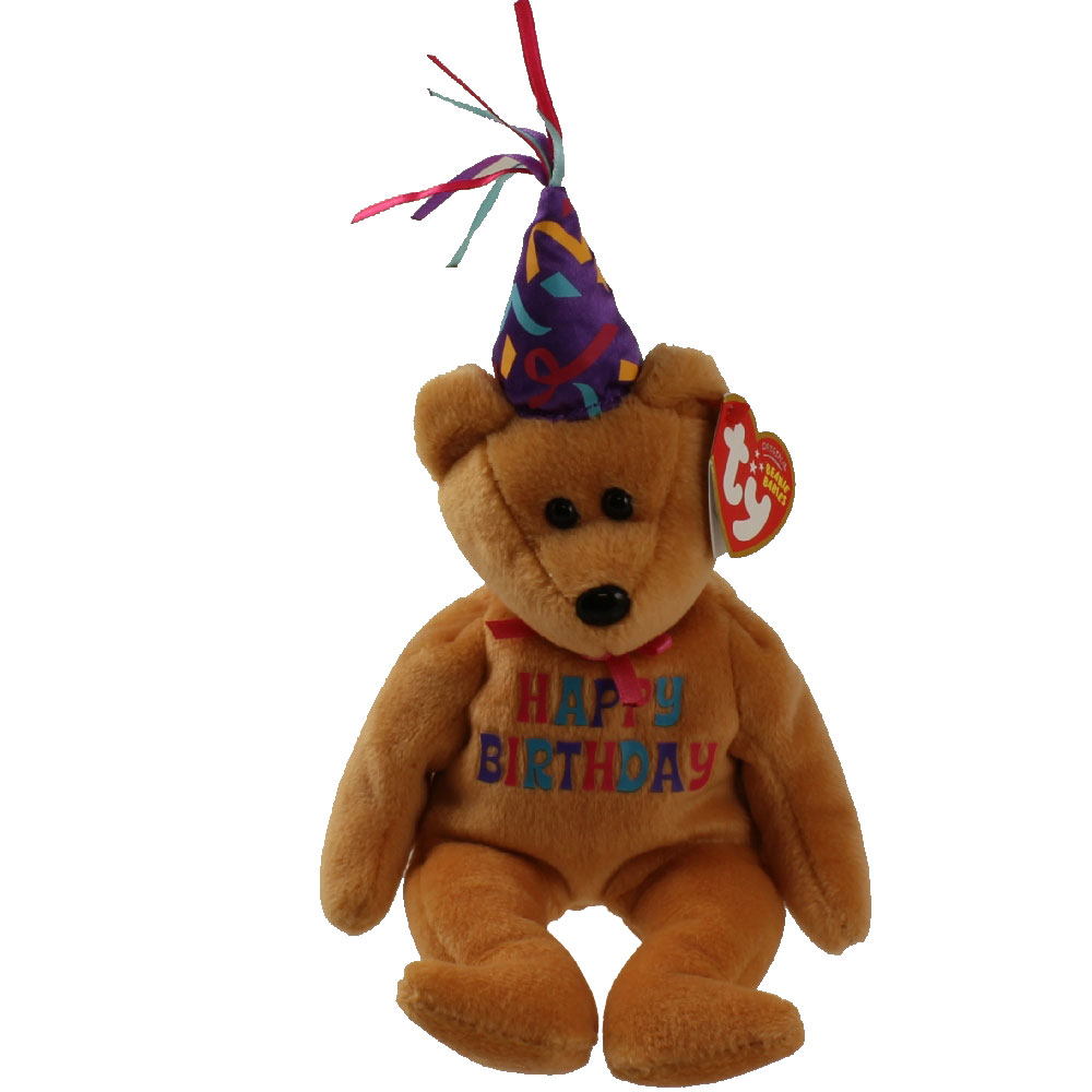 TY Beanie Baby - CELEBRATION the Birthday Bear (10 inch) (Mint