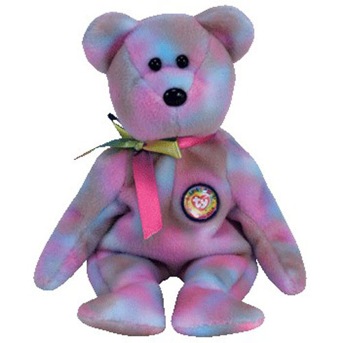 TY Beanie Baby CLUBBY 7 the Rainbow Bear (8.5 inch) (Mint