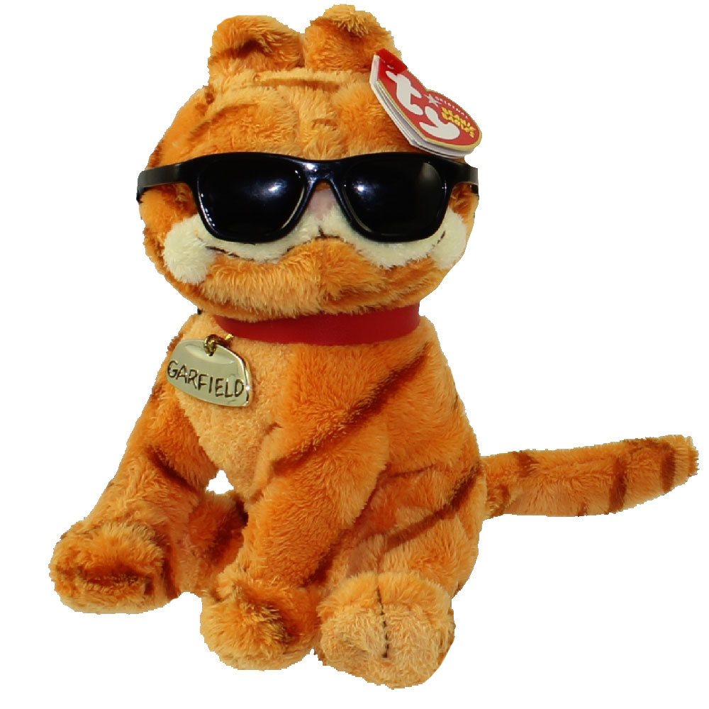 Details about    TY Beanie Baby 2010 Garfield Cool Cat 6 inch with Sunglasses #40215 
